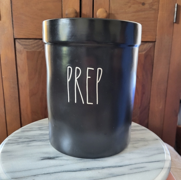 Rae Dunn Black Prep Canister - Picture 3 of 10